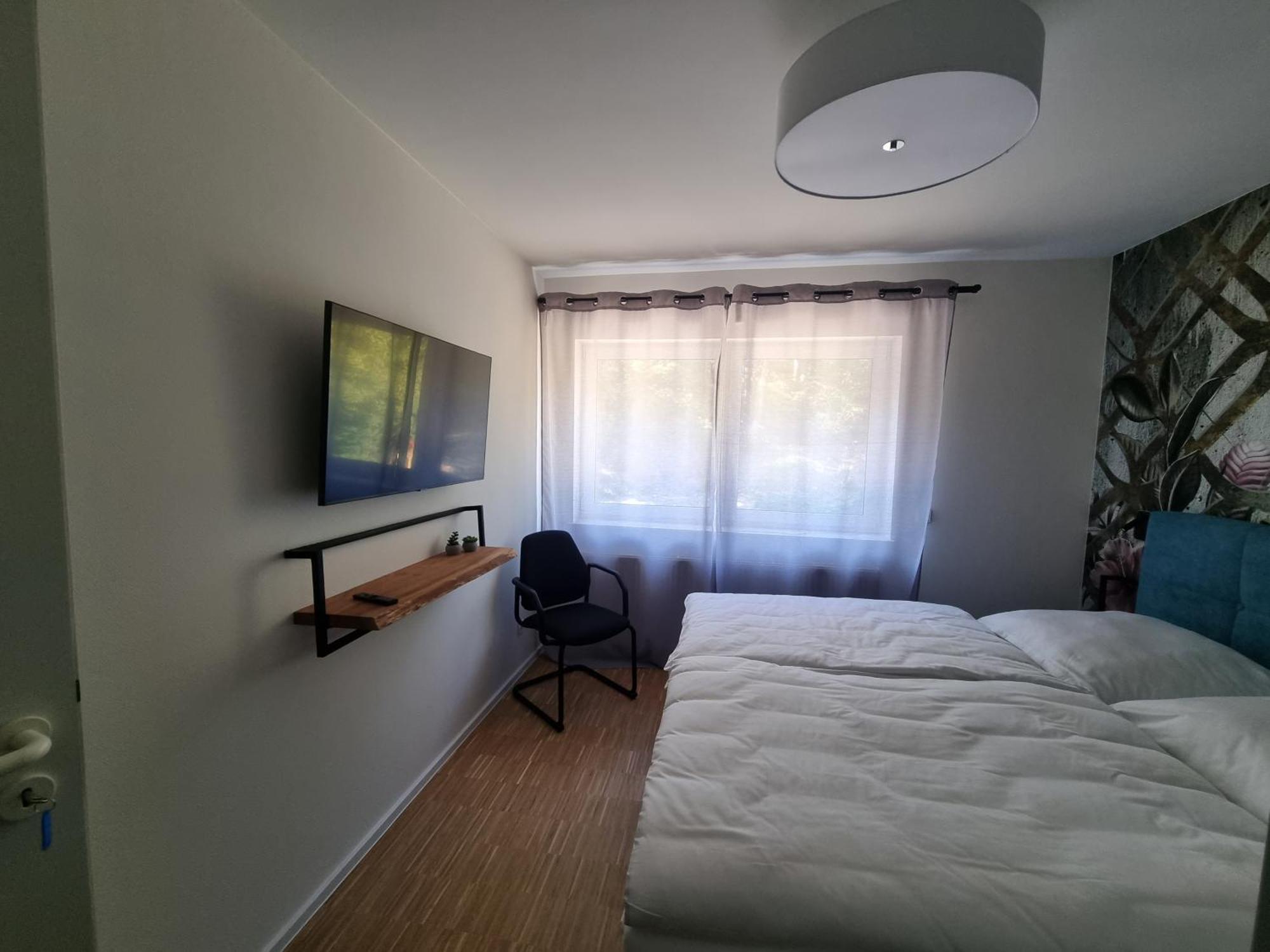 באד אמס Ferienwohnung Am Radweg מראה חיצוני תמונה